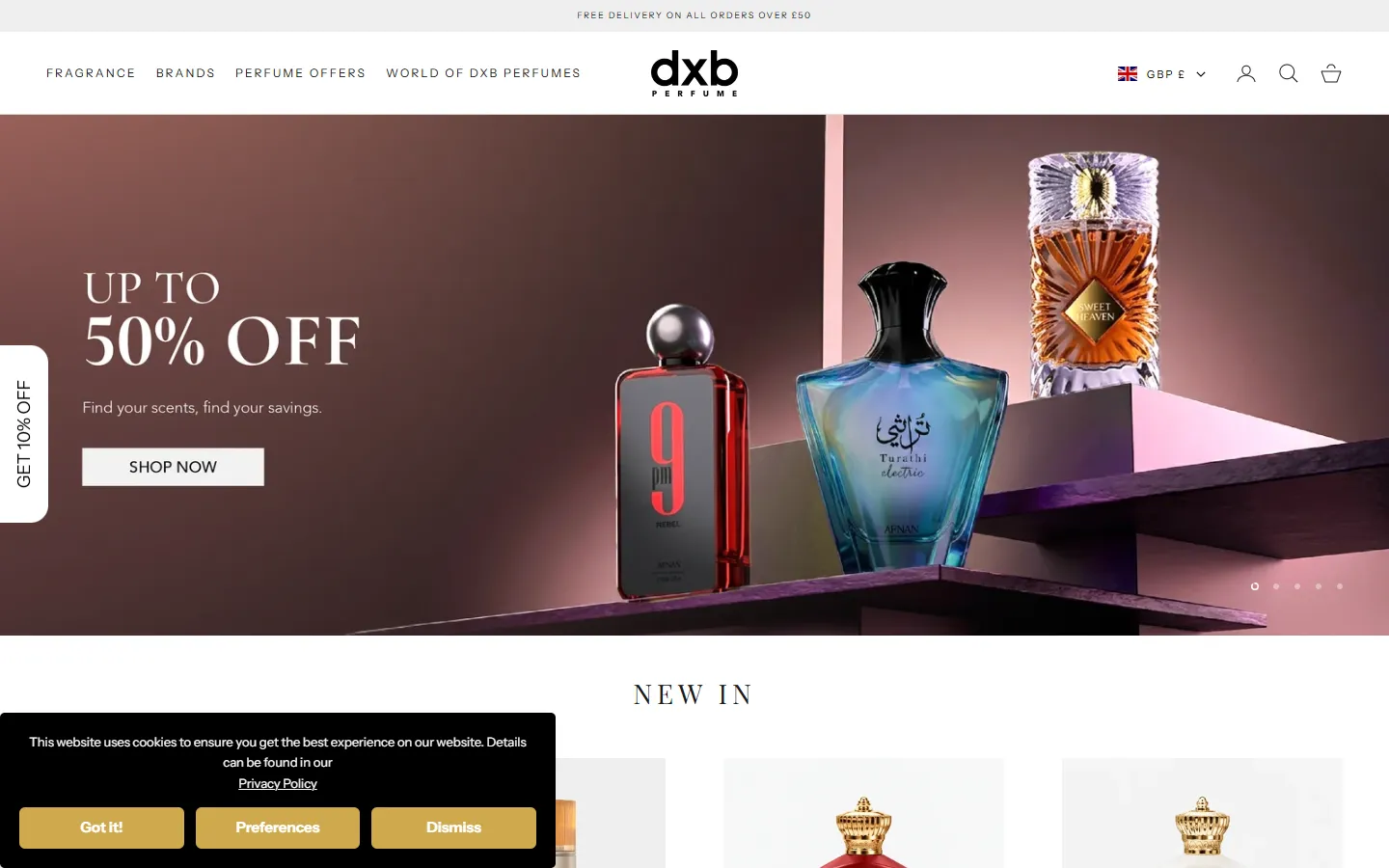 Home page of dxbperfume.co.uk